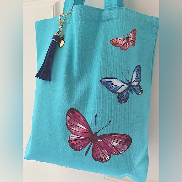 NWT. Set of bag + keychain/bag charm. Tote bag with removable keychain/bag charm - Picture 2 of 5